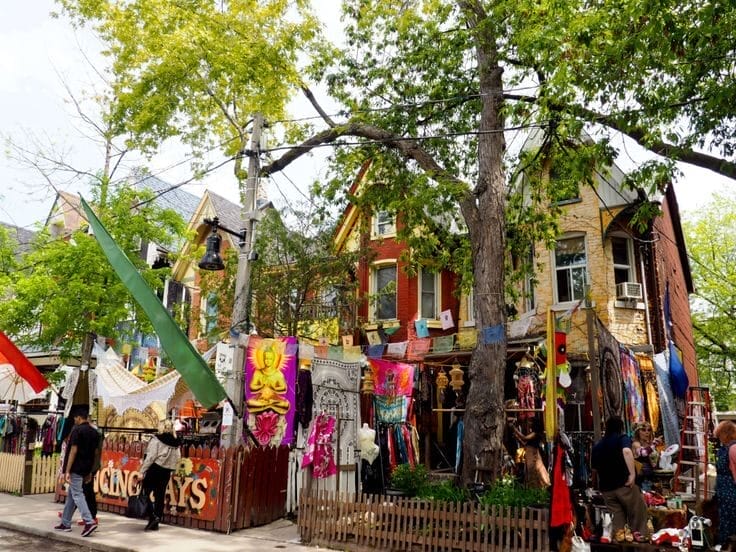 Summer activity at Kensington market: Shopping