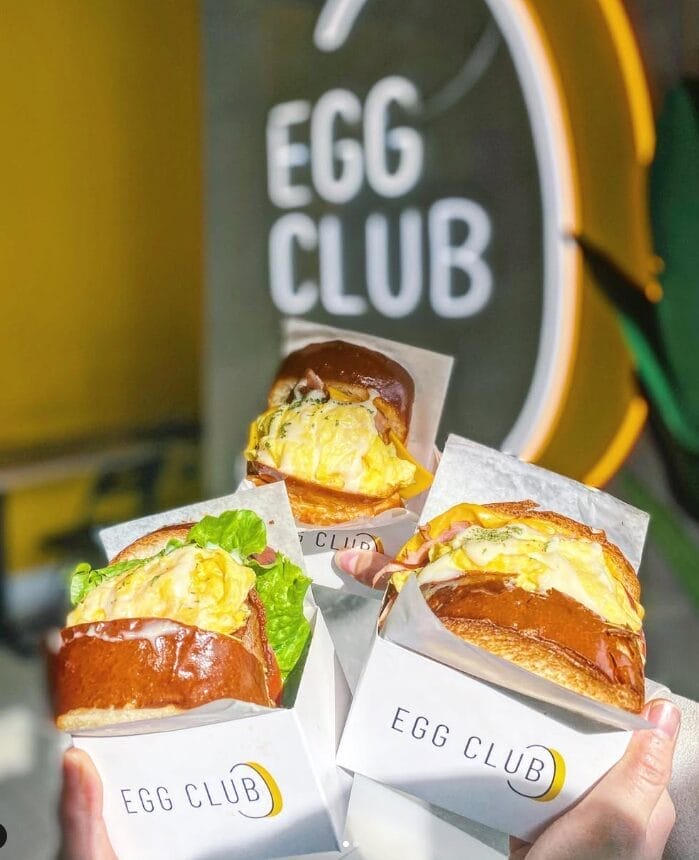 Activities at The Union market: Try egg sandwich at egg club