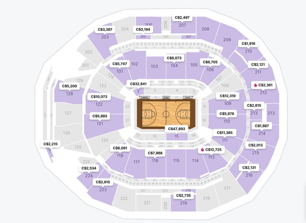 Tickets for the NBA all Star 2025 