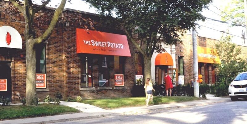 The Sweet Potato grocery store entrance 