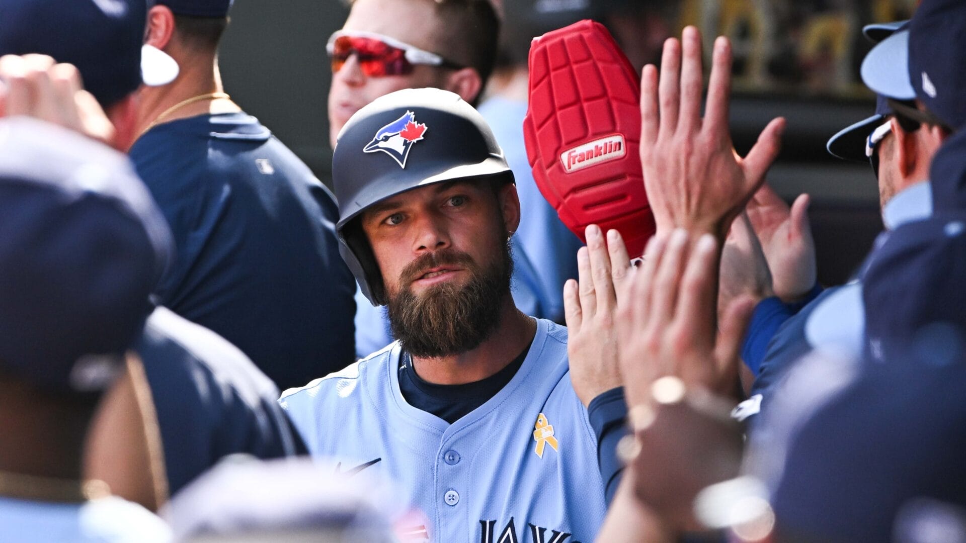 Nathan Lukes wastes no time rewarding Blue Jays for another look in the big leagues