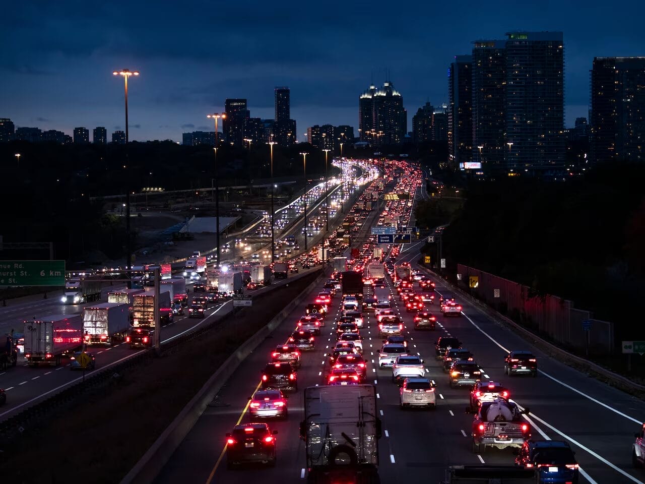 Traffic in Toronto