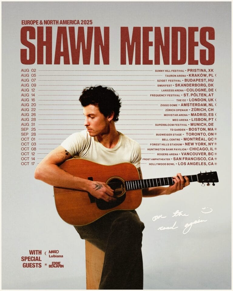 Shawn Mendes Announces 2025 World Tour With Toronto Stop at Budweiser Stage