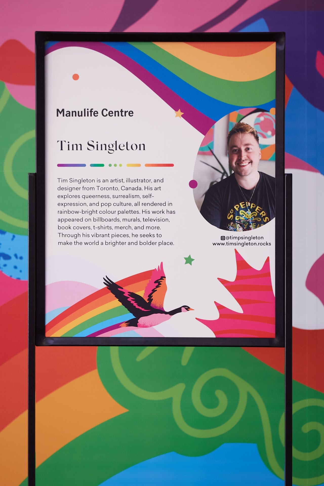 Tim Singleton, Artist for Manulife Pride Event
