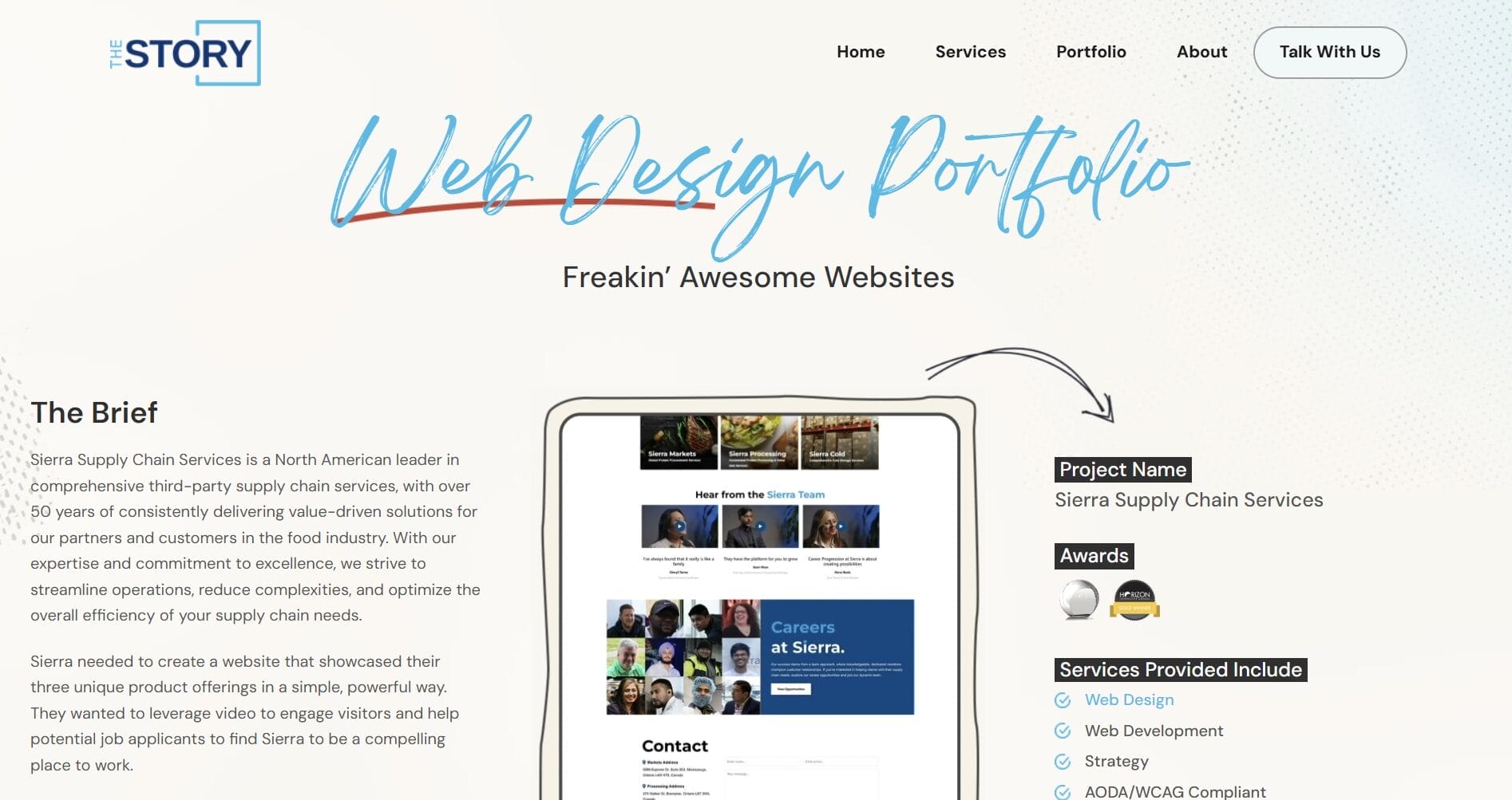 The Story Web Design