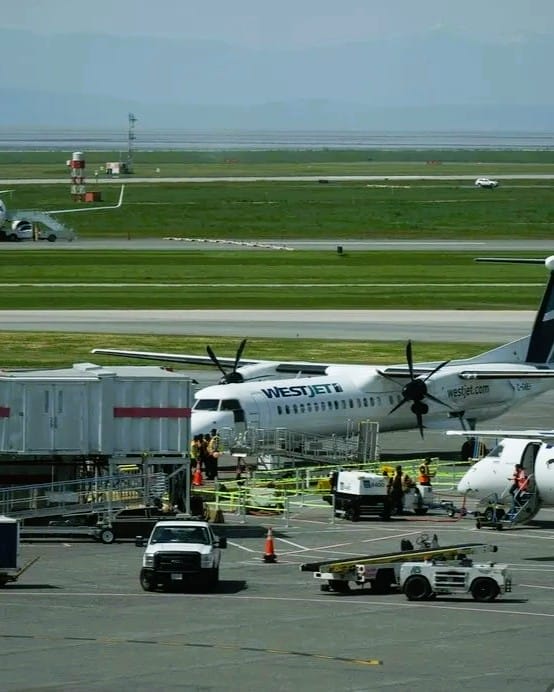 Passengers Evacuated on Slides After Engine Fire on WestJet Flight at Vancouver Airport