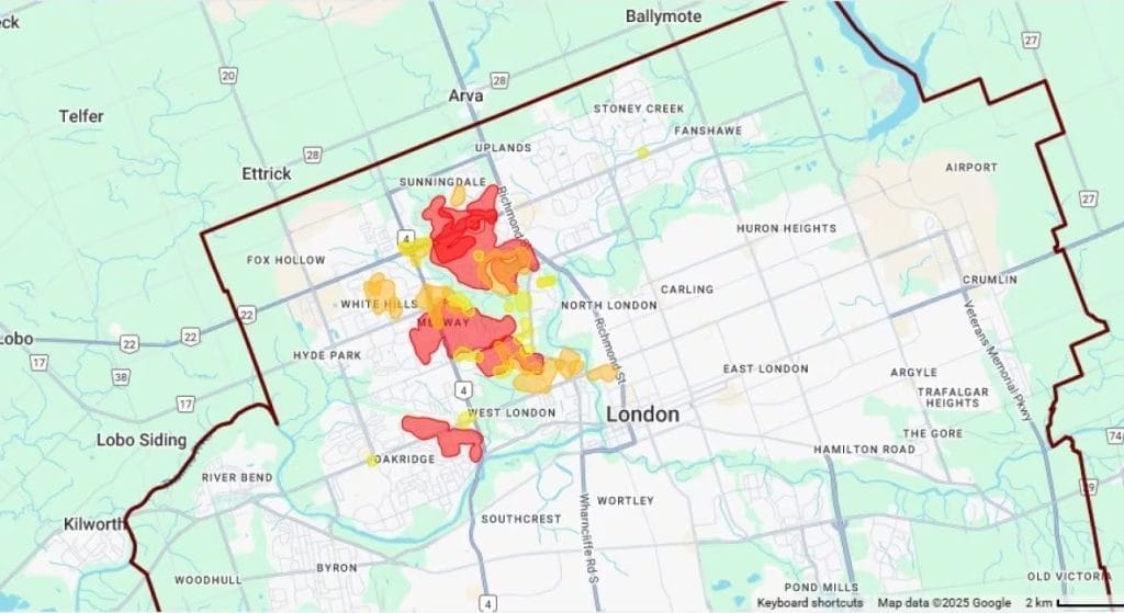 London Hydro Power Outage