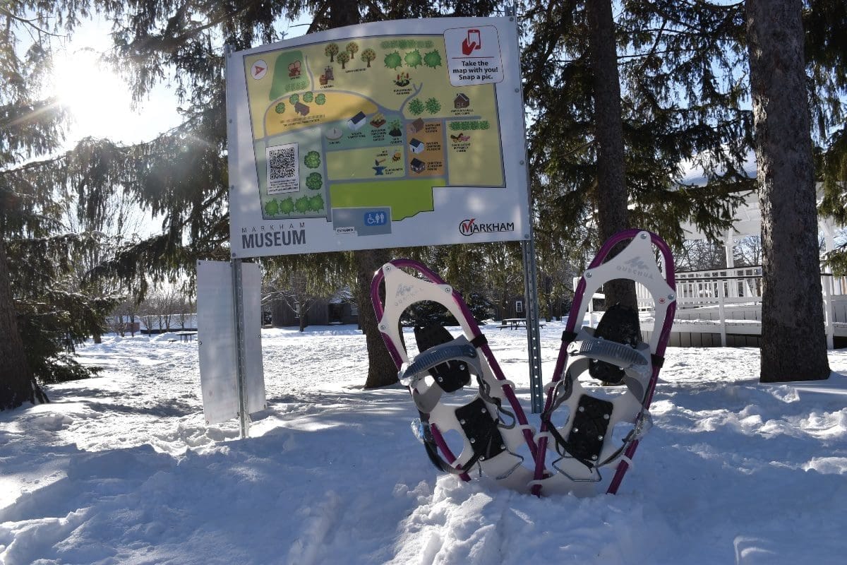 Snowshoeing at Markham Museum