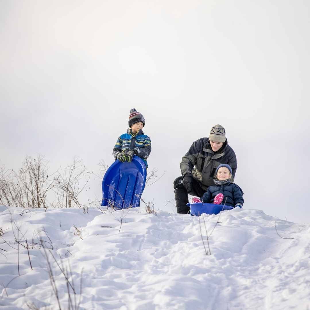 Snowshoeing at Bronte Creek Park