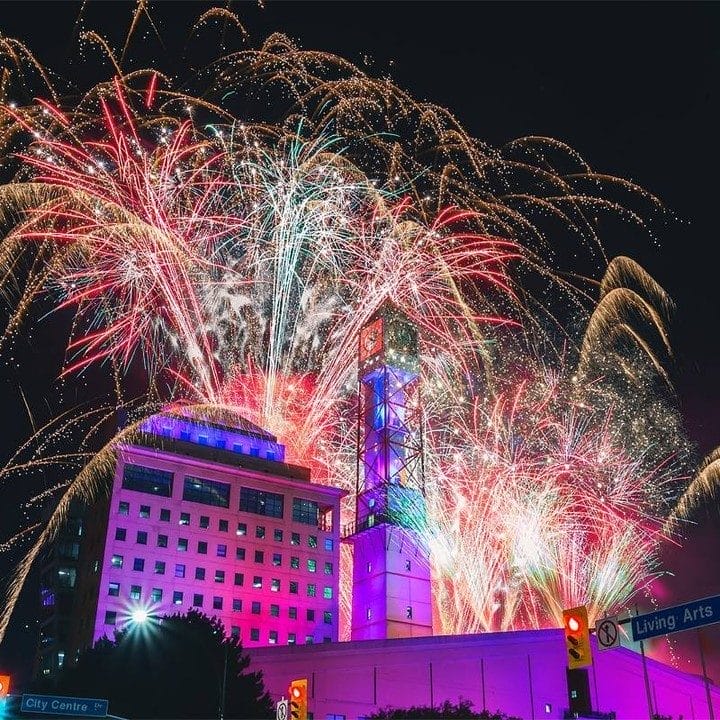 NYE fireworks Toronto